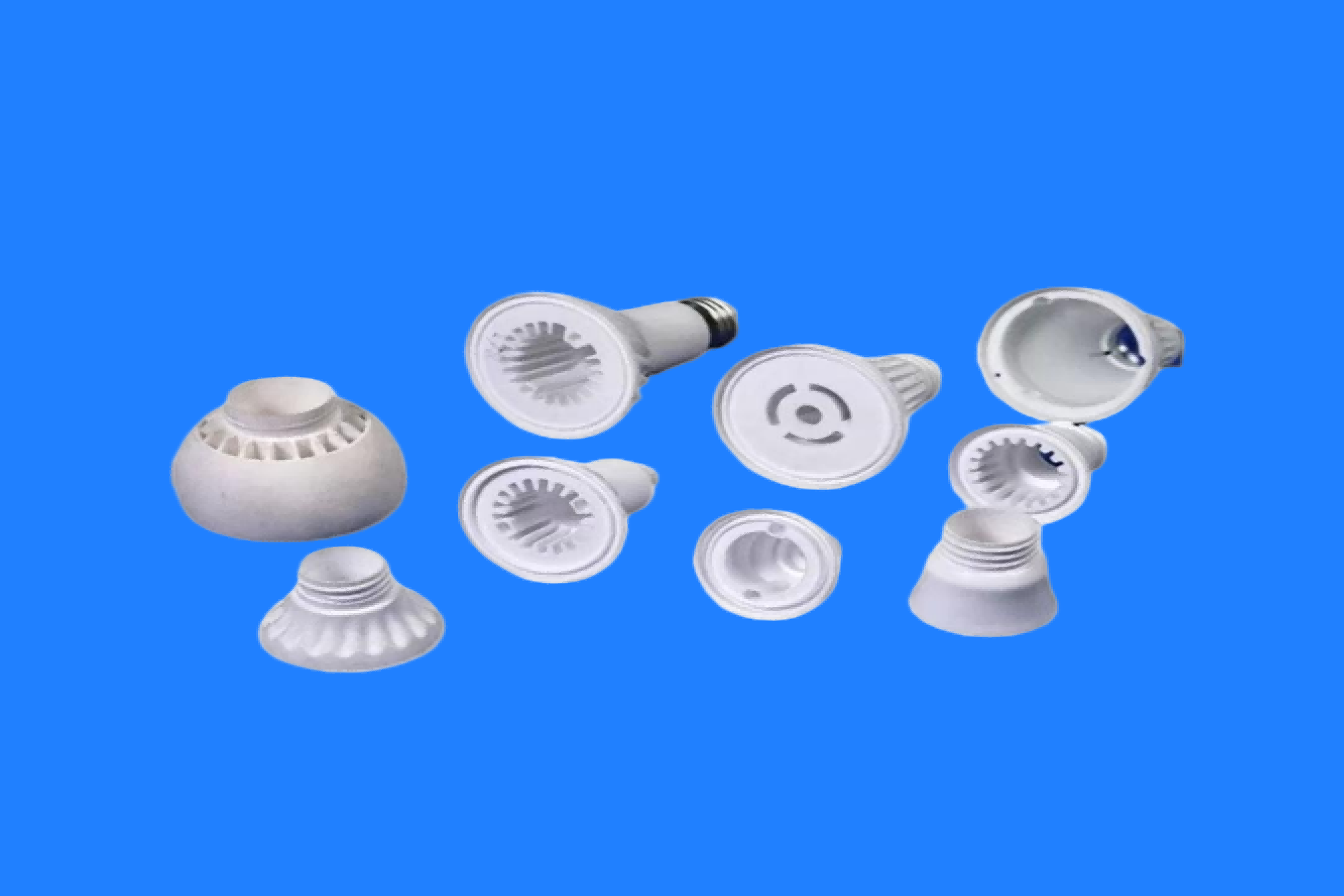 Super High-temperature Resistance Alumina Ceramic Lamp Socket Holder