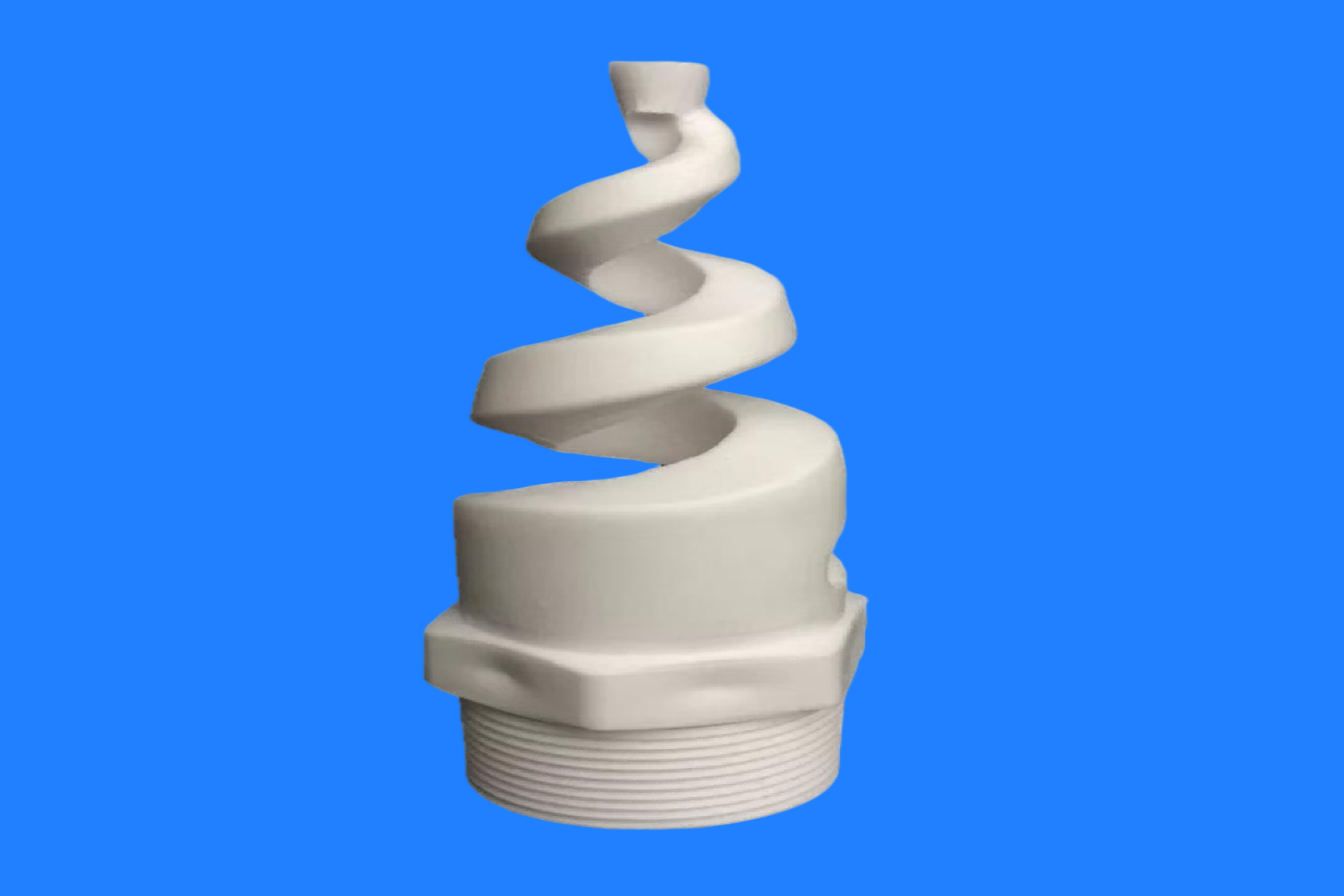 ≥95% Ultra-high Hardness Al₂O₃ Ceramic Spiral Nozzle for Waste Gas Treatment Idustrial